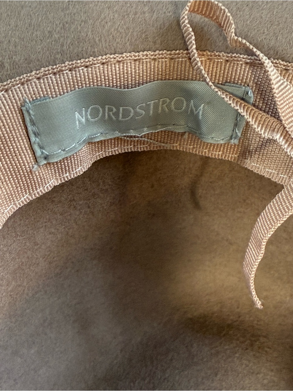Women's Nordstrom Romantic Wide Brim Felt Fedora Hat in Blush Pink - Picture 9 of 11